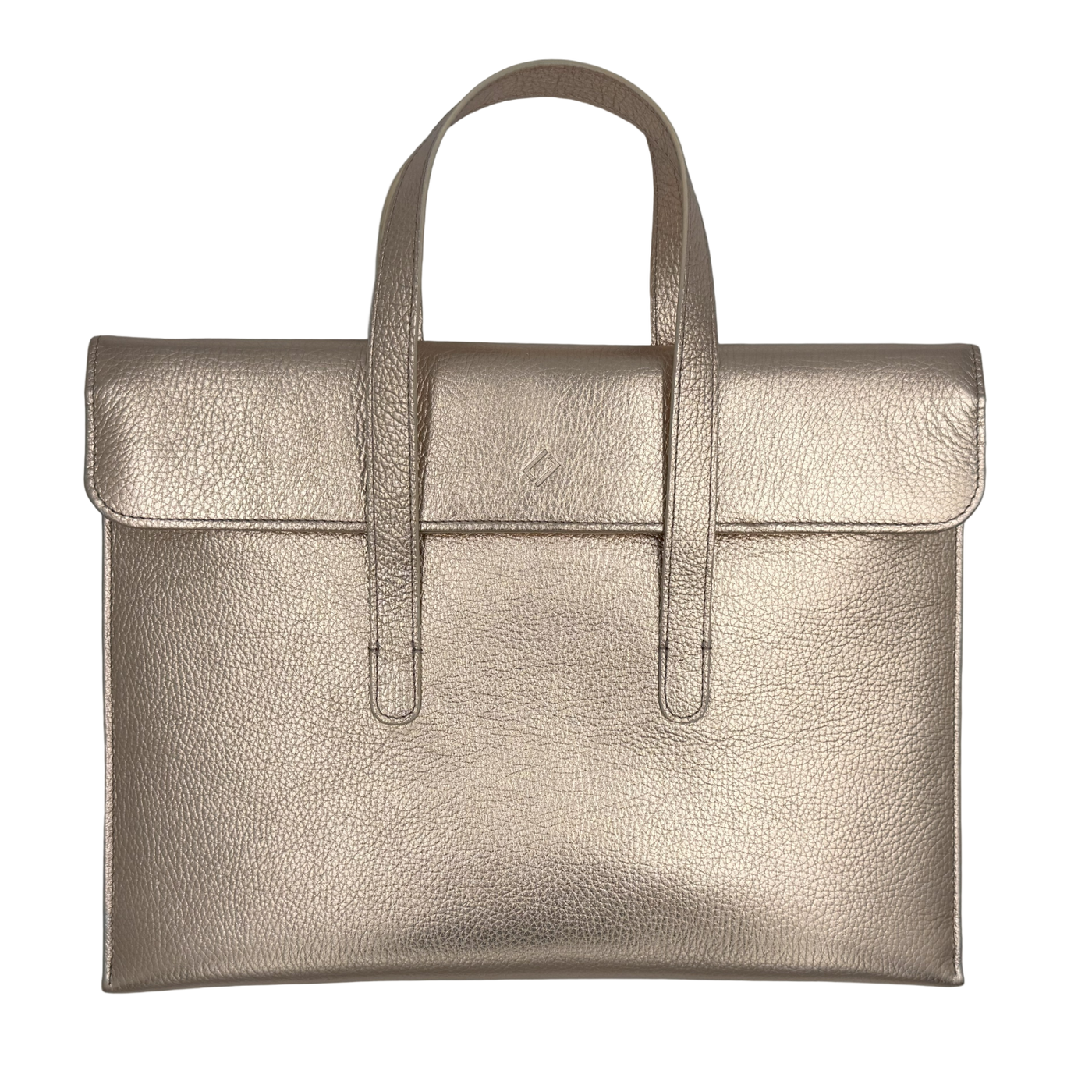 Fashion Laptoptasche 14,1" in Kupfergold mit Henkel und Schultergurt