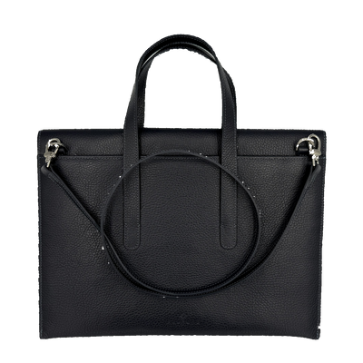 Fashion Laptoptasche 14,1" in Navy mit Henkel und Schultergurt