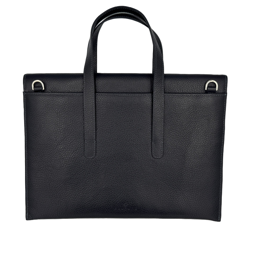 Fashion Laptoptasche 14,1" in Navy mit Henkel und Schultergurt