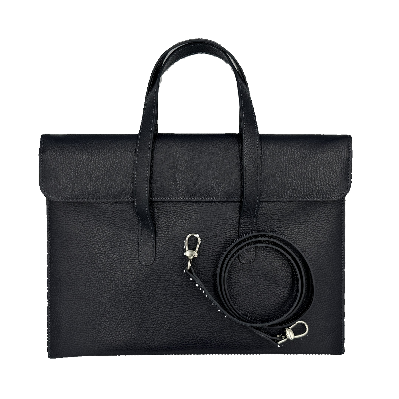 Fashion Laptoptasche 14,1" in Navy mit Henkel und Schultergurt